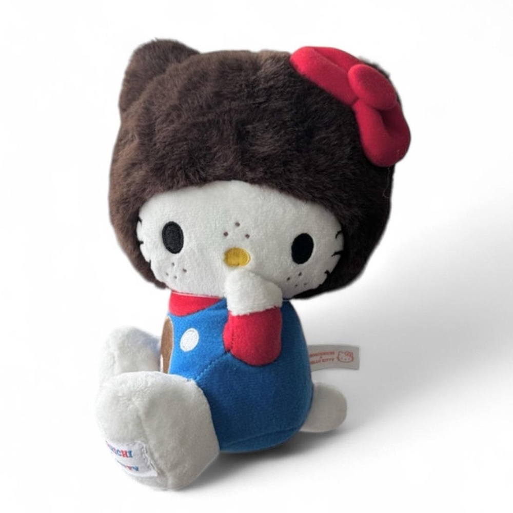 Sanrio Hello Kitty X Monchhichi Overalls Plushie